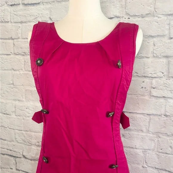 Cluce Pink Evening Dress Bling Cocktail Party Prom Date Sleeveless Wedding Guest - Picture 6 of 12